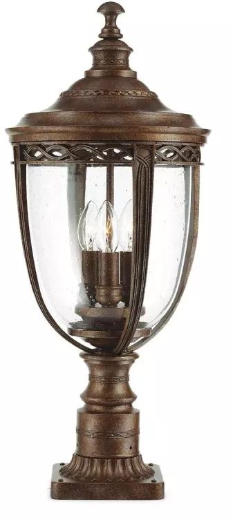 Elstead Lighting English Bridle kültéri állólámpa 3x60 W barna FE-EB3-L-BRB