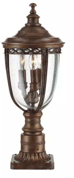 Elstead Lighting English Bridle kültéri állólámpa 3x60 W barna FE-EB3-M-BRB
