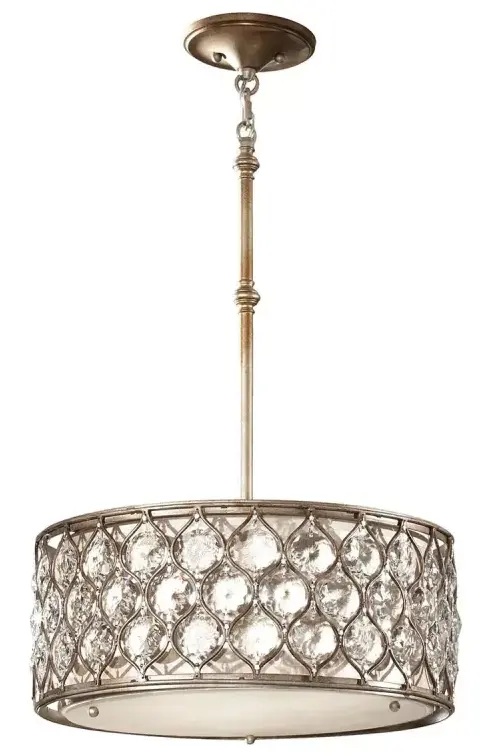 Elstead Lighting Lucia függőlámpa 3x60 W ezüst FE-LUCIA-B