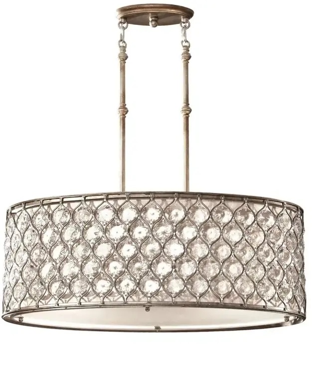 Elstead Lighting Lucia függőlámpa 3x60 W ezüst FE-LUCIA-P-A