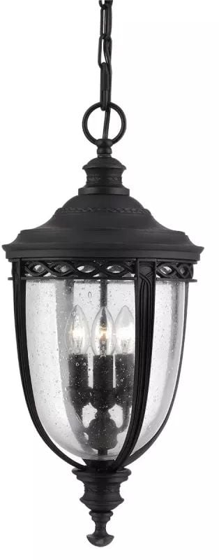 Elstead Lighting English Bridle kültéri függőlámpa 3x60 W fekete FE-EB8-L-BLK