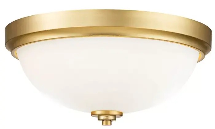Elstead Lighting Malibu mennyezet 2x60 W sárgaréz FE-MALIBU-F-BATH-BB