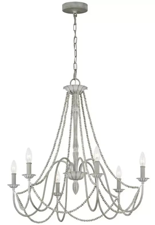 Elstead Lighting Maryville függőlámpa 6x60 W szürke/hamvas FE-MARYVILLE6