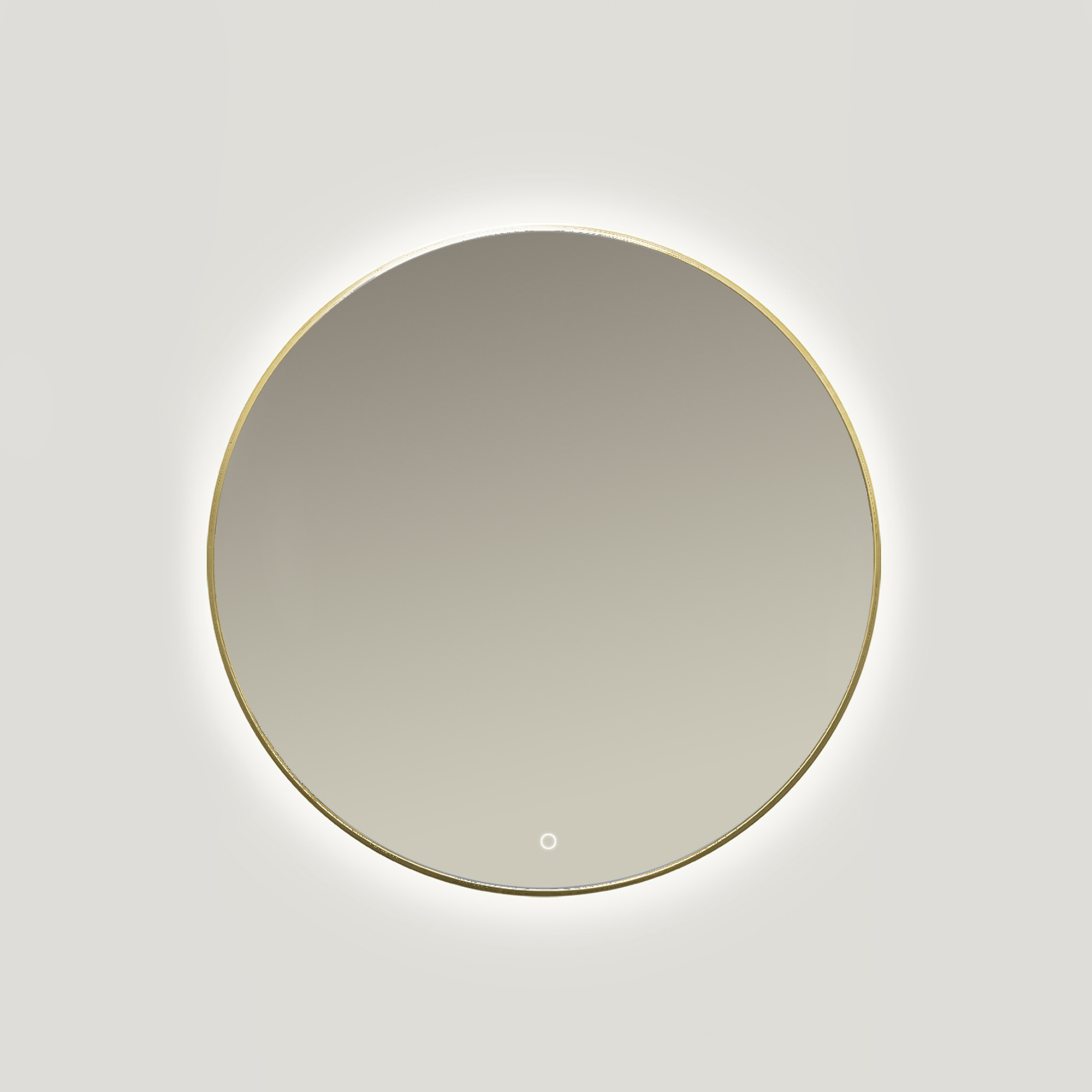 Ars Longa Lumio tükör 80x80 cm kerek világítással arany LED-LUMIO80-Z