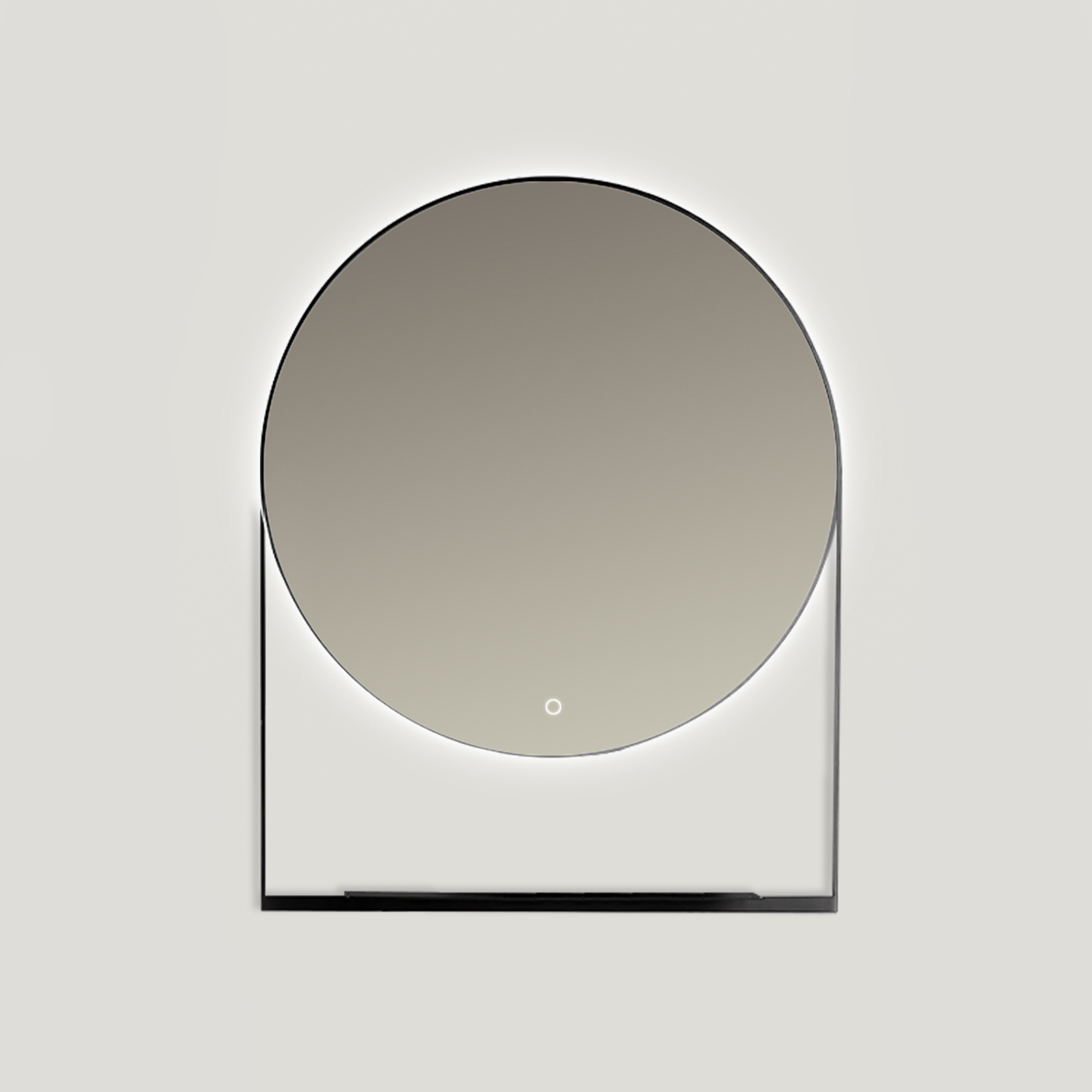 Ars Longa Zenith tükör 70x90 cm világítással fekete LED-ZENITH7090-C