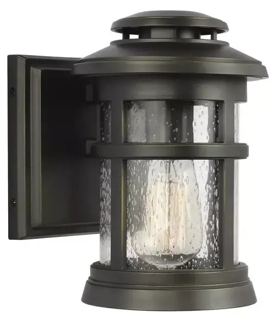 Elstead Lighting Newport kültéri fali lámpa 1x60 W barna FE-NEWPORT-S-ANBZ