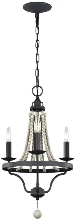 Elstead Lighting Nori függőlámpa 3x40 W fa FE-NORI3-DWZ