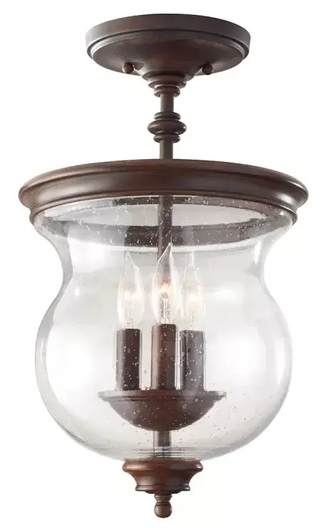 Elstead Lighting Pickering Lane mennyezeti lámpa 3x40 W barna FE-PICKERING-LANE-SF
