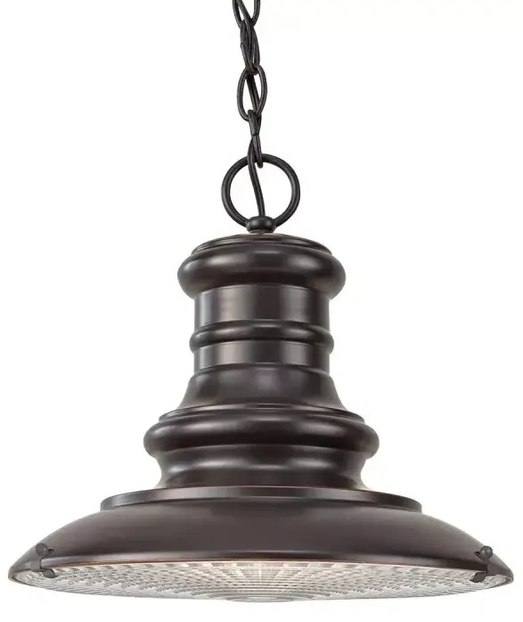 Elstead Lighting Redding Station függőlámpa 1x60 W barna FE-REDDING8-M-RB