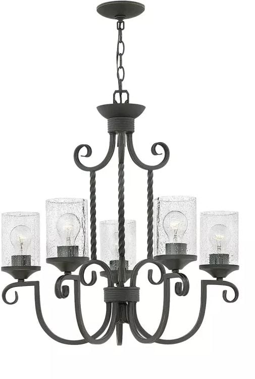 Elstead Lighting Casa függőlámpa 5x60 W fekete HK-CASA5