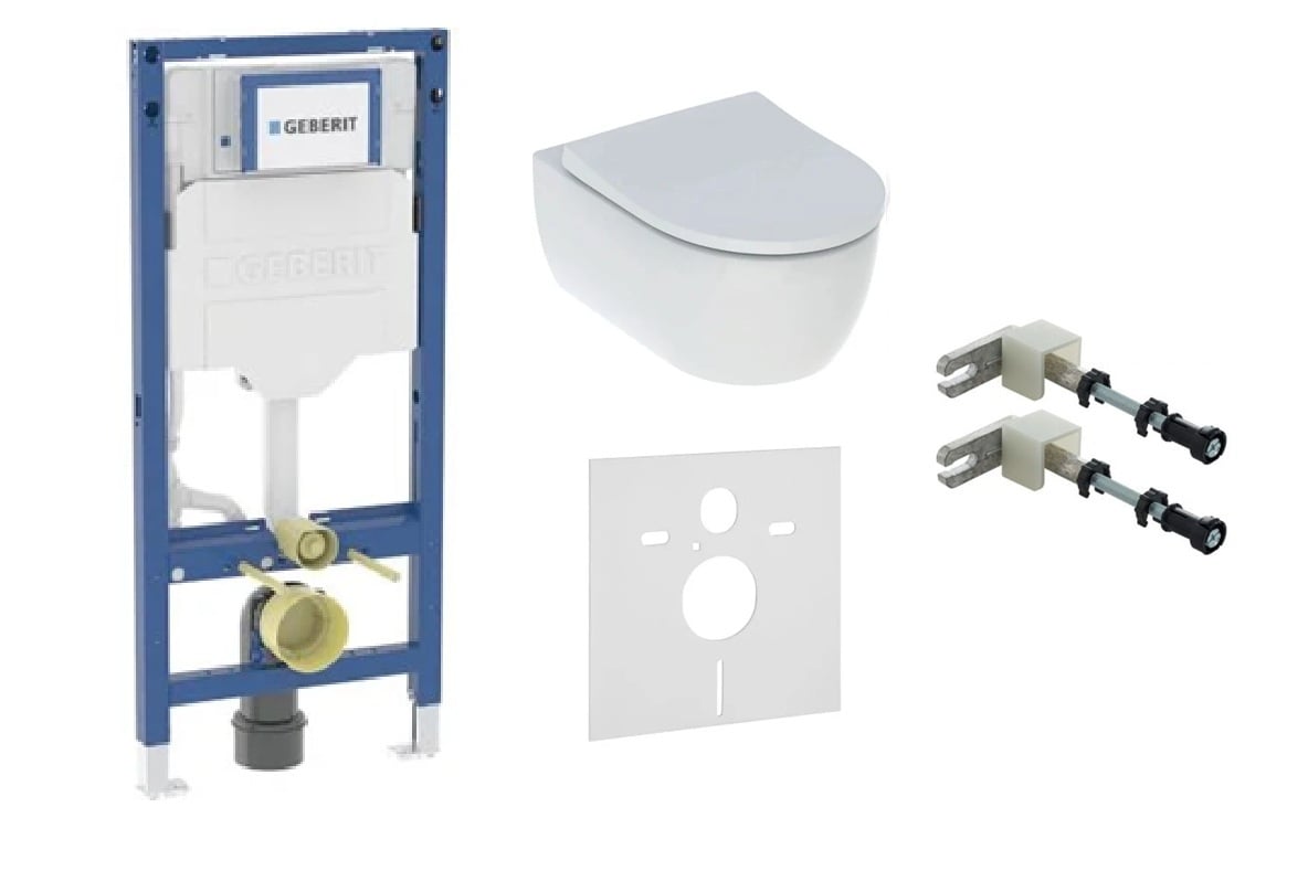 Készlet WC csésze Geberit iCon 503.233.00.1, beépíthető keret Geberit Duofix 111.320.00.6, 111.815.00.1, 156.050.00.1