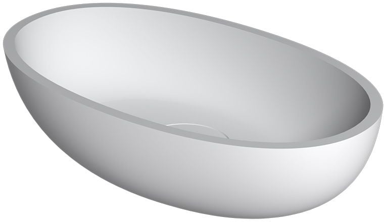 Riho Escala mosdótál 55x32 cm ovális mosdótálak fehér W030001105