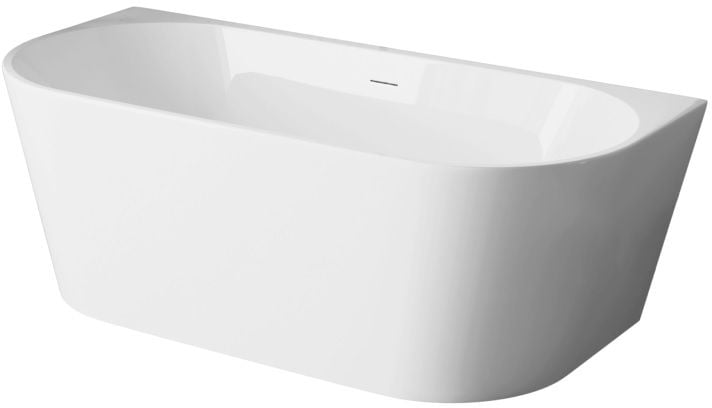 Invena Astri fal mellé szerelhető fűrdőkád 170x80 cm négyszögletes fehér AN-03-17U