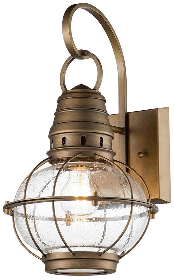 Elstead Lighting Bridge Point kültéri fali lámpa 1x60 W sárgaréz KL-BRIDGEPOINT-M-NBR