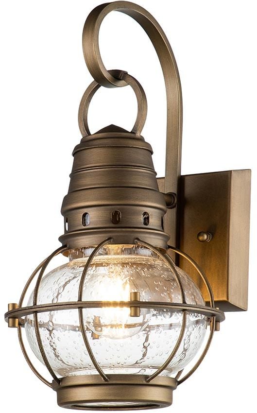 Elstead Lighting Bridge Point kültéri fali lámpa 1x60 W sárgaréz KL-BRIDGEPOINT-S-NBR