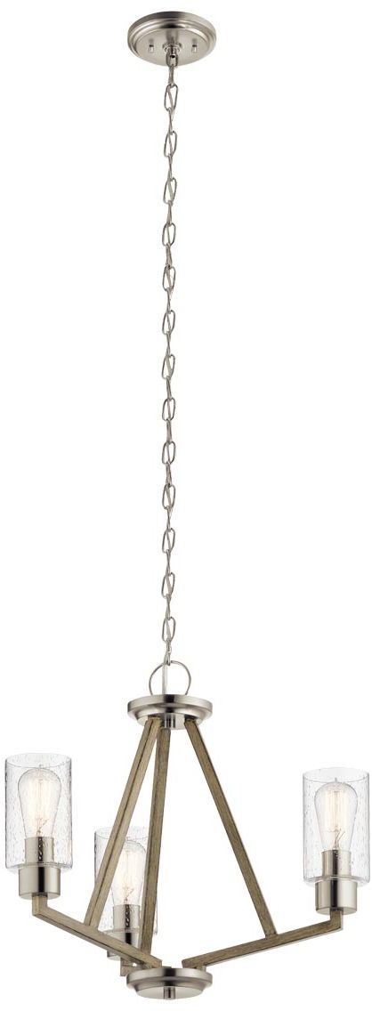 Elstead Lighting Deryn függőlámpa 3x60 W szürke/hamvas KL-DERYN3-DAG