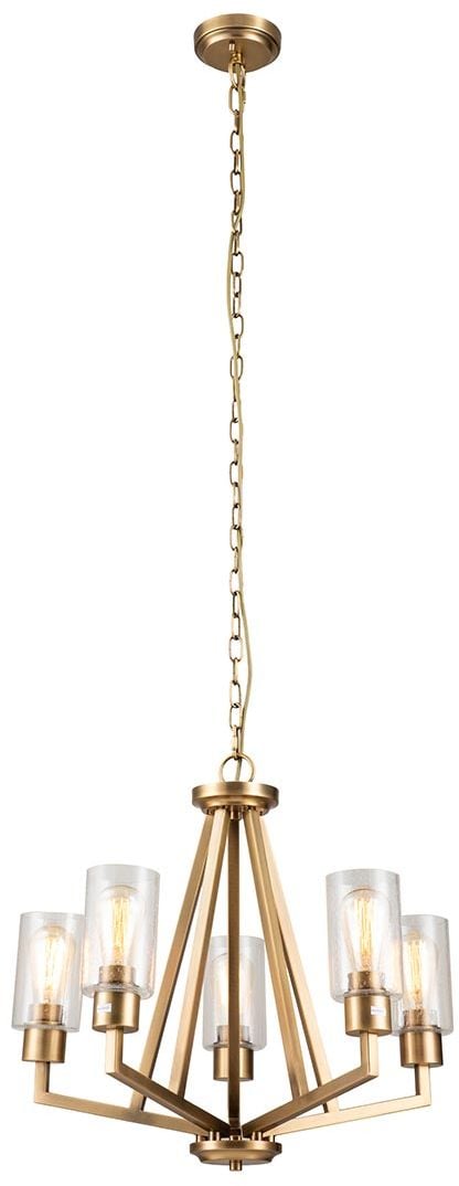 Elstead Lighting Deryn függőlámpa 5x60 W sárgaréz KL-DERYN5-NBR