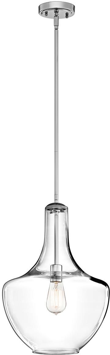 Elstead Lighting Everly függőlámpa 1x60 W króm KL-EVERLY-P-M-CH