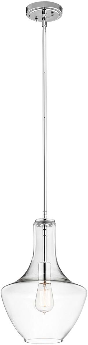 Elstead Lighting Everly függőlámpa 1x60 W króm KL-EVERLY-P-S-CH