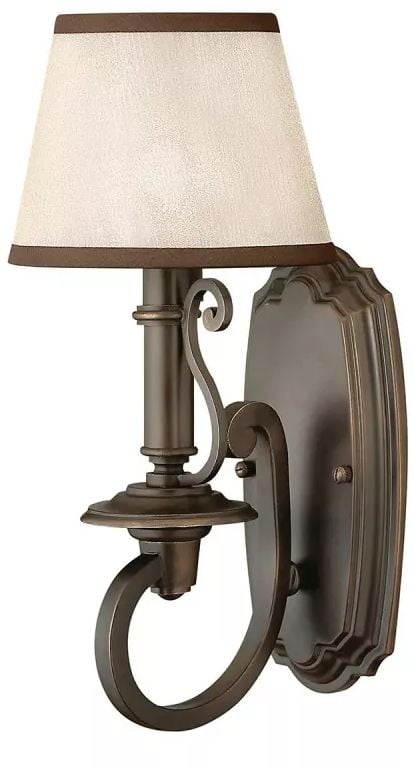 Elstead Lighting Plymouth oldalfali lámpa 1x40 W barna HK-PLYMOUTH1