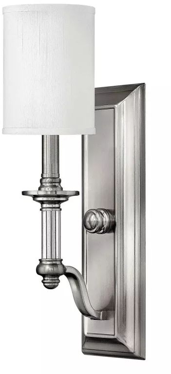 Elstead Lighting Sussex oldalfali lámpa 1x40 W nikkel HK-SUSSEX1