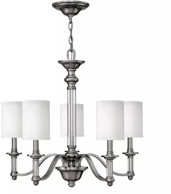 Elstead Lighting Sussex függőlámpa 5x40 W nikkel HK-SUSSEX5