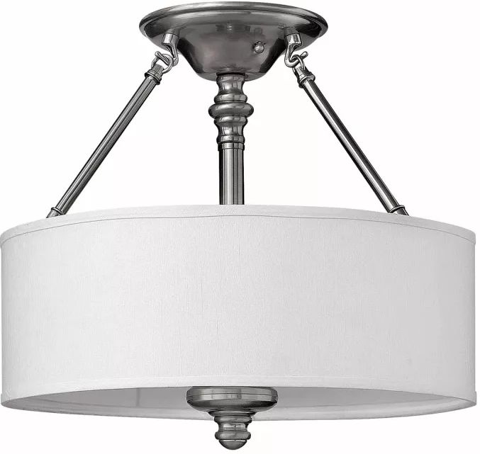 Elstead Lighting Sussex mennyezeti lámpa 3x60 W nikkel HK-SUSSEX-SF
