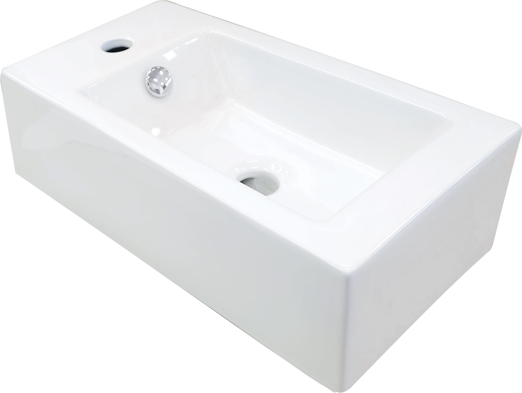 Deante Square mosdótál 50.5x25.5 cm négyszögletes klasszikus-mosdótálak fehér CGS_6U2L