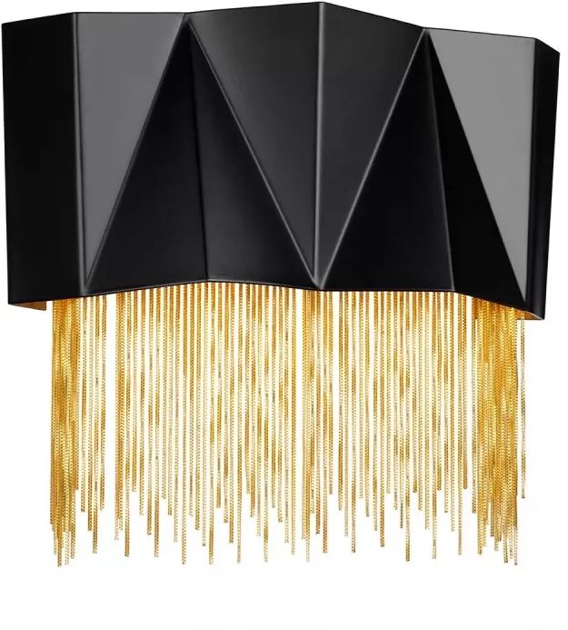 Elstead Lighting Zuma oldalfali lámpa 3x9 W fekete HK-ZUMA-3W-SBG