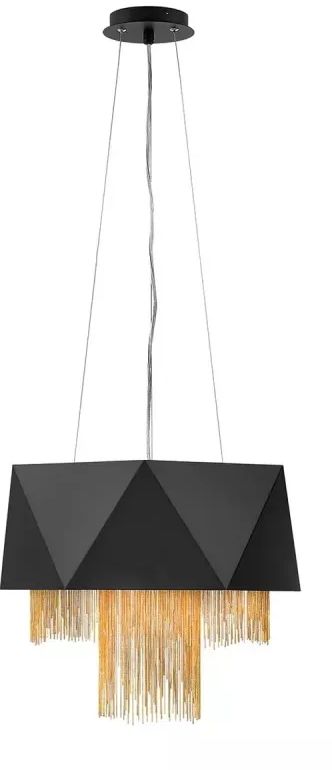Elstead Lighting Zuma függőlámpa 6x60 W fekete-arany HK-ZUMA6-SBG