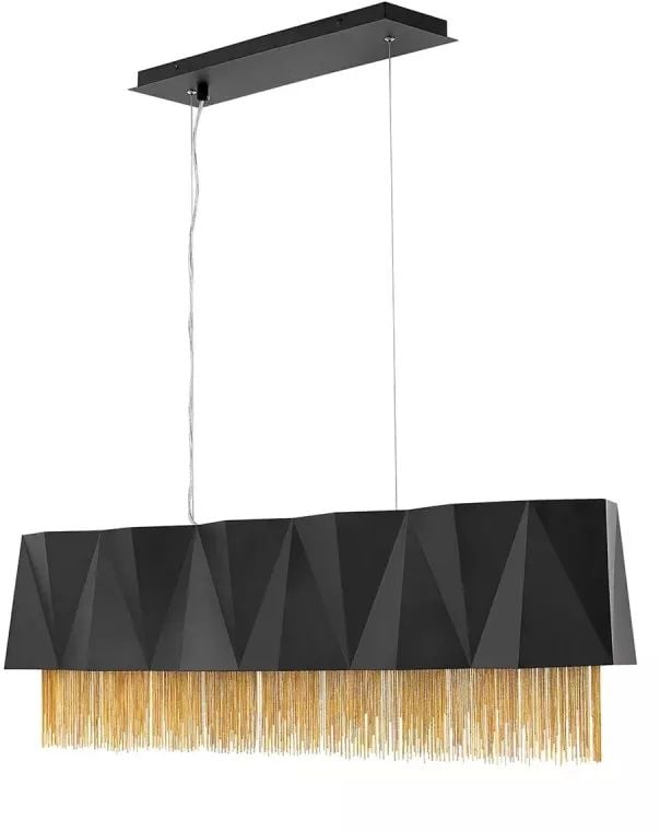Elstead Lighting Zuma függőlámpa 6x60 W fekete-arany HK-ZUMA-ISLE-SBG