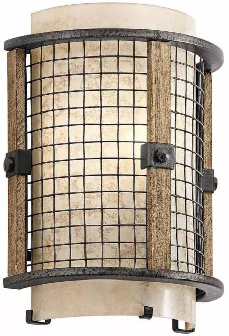 Elstead Lighting Ahrendale oldalfali lámpa 1x40 W barna KL-AHRENDALE1