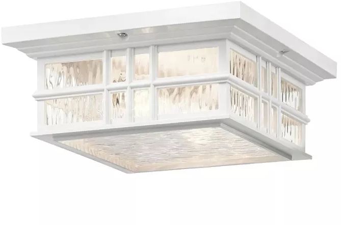 Elstead Lighting Beacon Square kültéri mennyezet 2x60 W fehér KL-BEACON-SQUARE-F-WHT