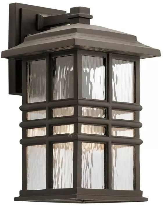 Elstead Lighting Beacon Square kültéri fali lámpa 1x60 W barna KL-BEACON-SQUARE-M-OZ