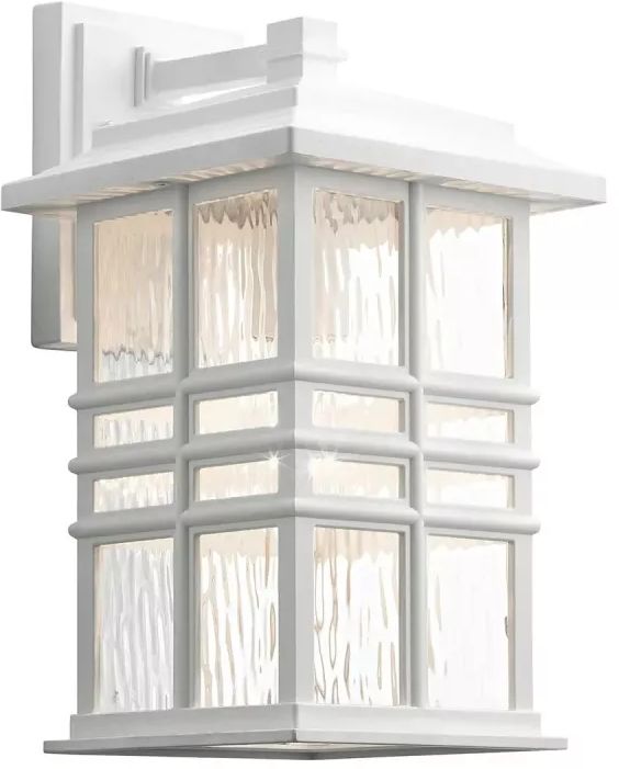 Elstead Lighting Beacon Square kültéri fali lámpa 1x60 W fehér KL-BEACON-SQUARE-M-WHT