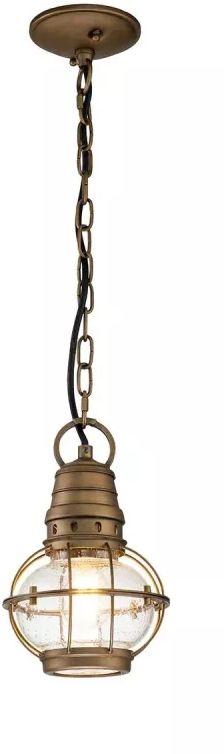 Elstead Lighting Beacon Square függőlámpa 1x60 W sárgaréz KL-BRIDGEPOINT8S-NBR