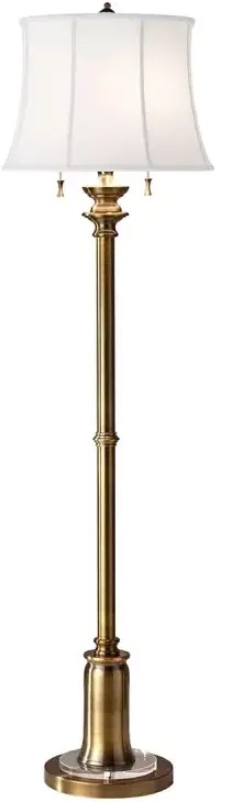 Elstead Lighting Stateroom állólámpa 2x60 W fehér-sárgaréz FE-STATEROOM-FL-BB