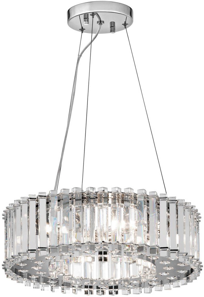Elstead Lighting Crystal Skye függőlámpa 6x3 W króm KL-CRYSTAL-SKYE-P-A
