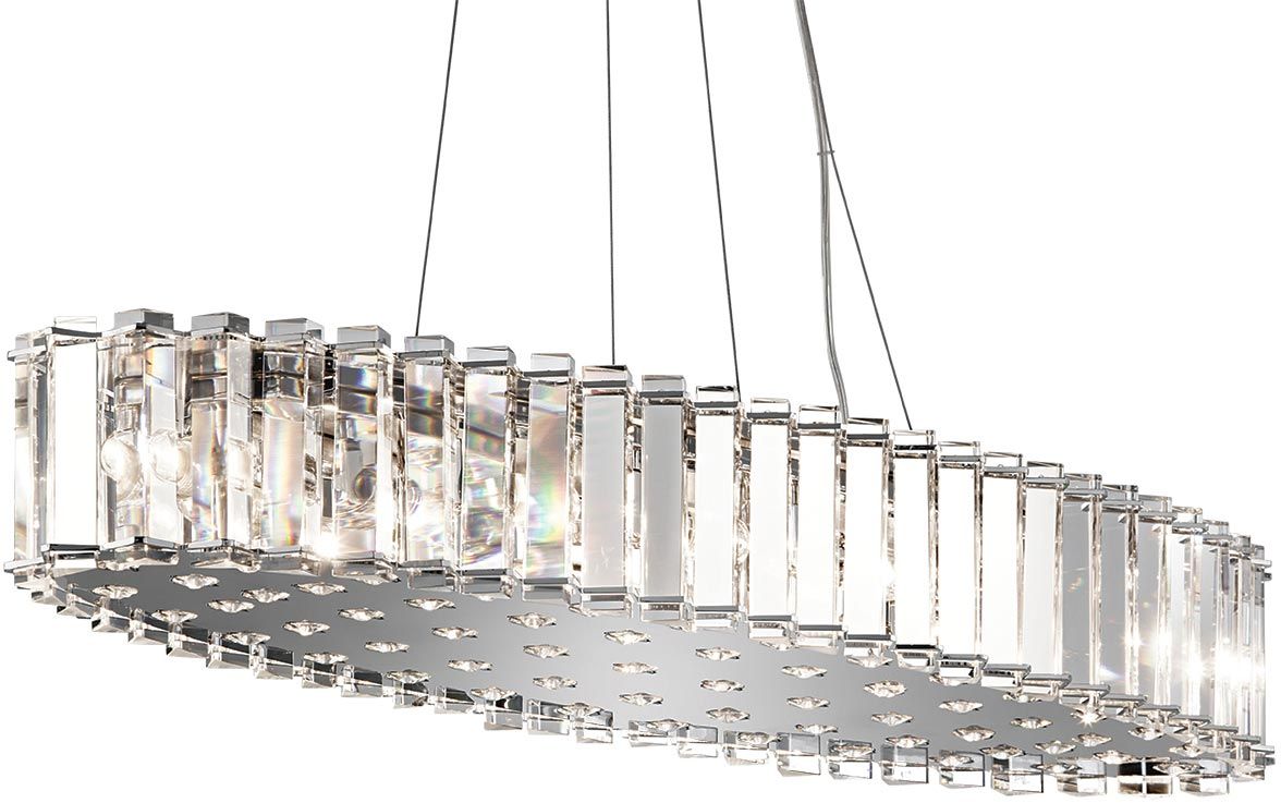 Elstead Lighting Crystal Skye függőlámpa x3 W króm KL-CRYSTAL-SKYE-I-L