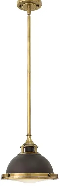 Elstead Lighting Amelia függőlámpa 1x60 W barna HK-AMELIA-P-S-RB