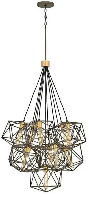 Elstead Lighting Astrid függőlámpa x60 W arany-barna HK-ASTRID-11P