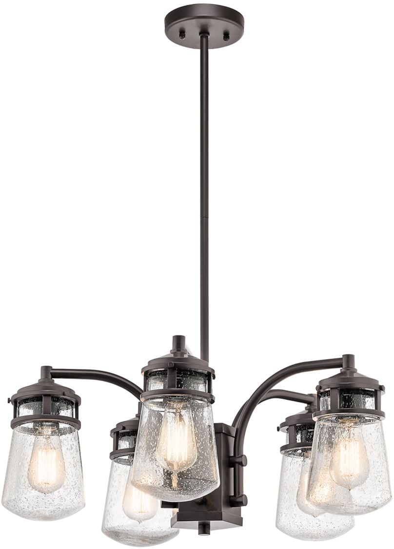 Elstead Lighting Lyndon függőlámpa 5x60 W barna KL-LYNDON-5P-AZ