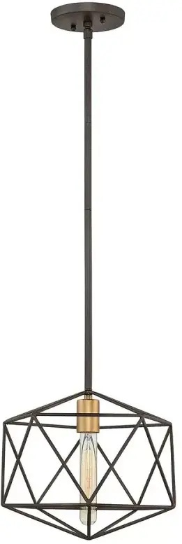 Elstead Lighting Astrid függőlámpa 1x60 W arany-barna HK-ASTRID-MP