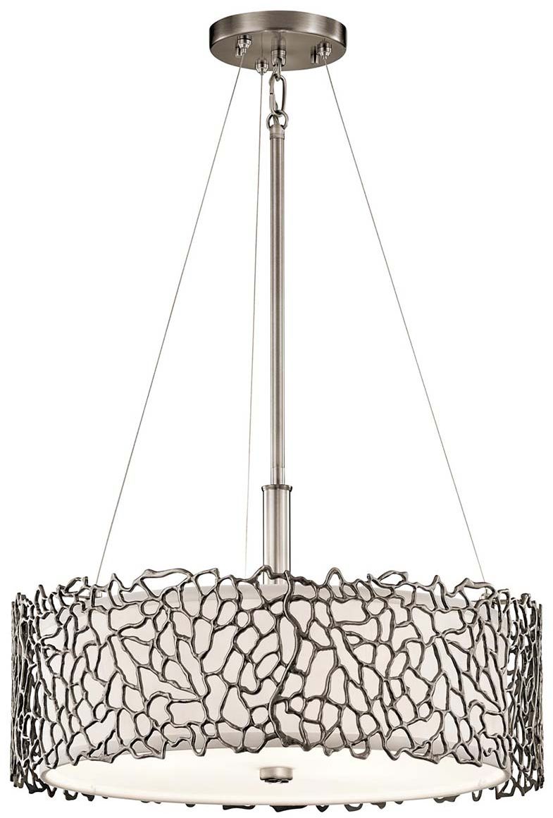 Elstead Lighting Silver Coral függőlámpa 3x60 W KL-SILVER-CORAL-P-A