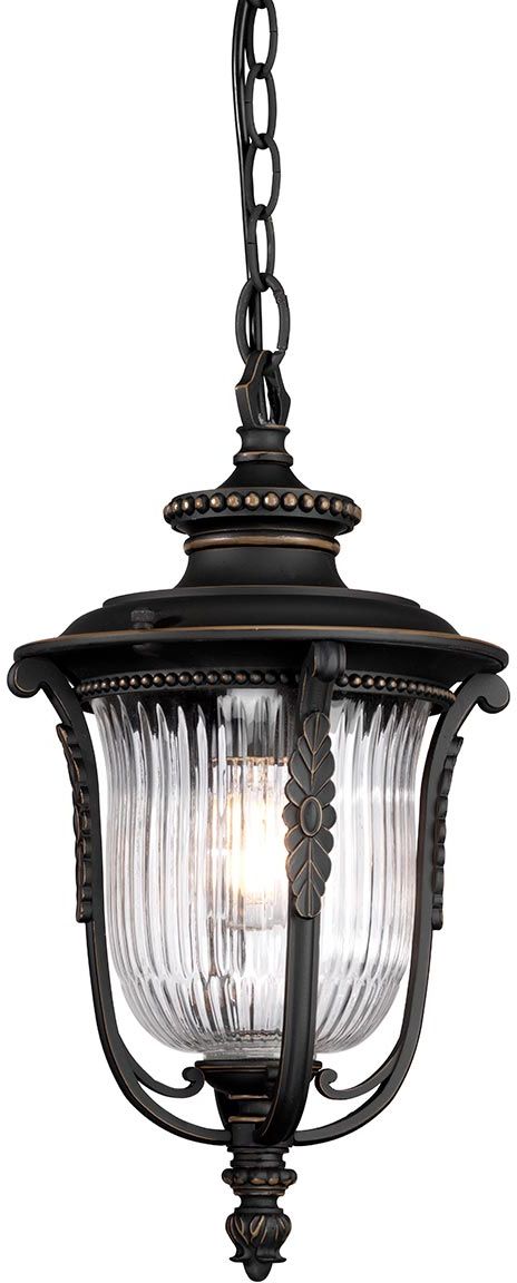 Elstead Lighting Luverne kültéri függőlámpa 1x60 W barna KL-LUVERNE8-M