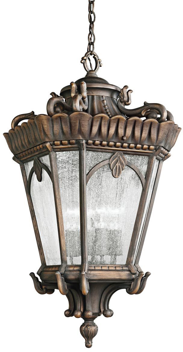 Elstead Lighting Tournai kültéri függőlámpa 4x60 W szürke-barna KL-TOURNAI8G-XL