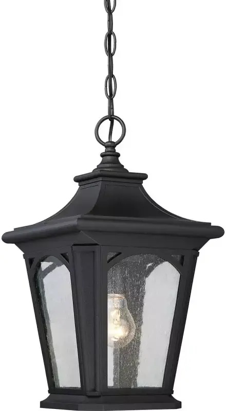 Elstead Lighting Bedford függőlámpa 1x60 W fekete QZ-BEDFORD8-S