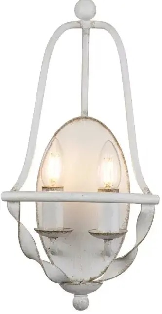 Elstead Lighting Bradbury oldalfali lámpa 2x40 W fehér QZ-BRADBURY2-AWH