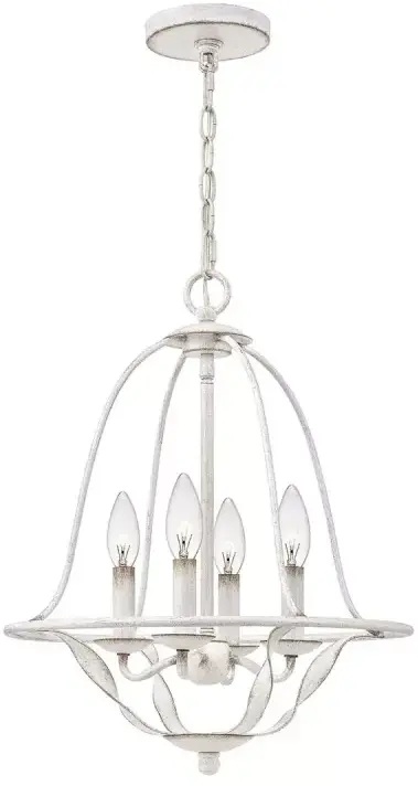 Elstead Lighting Bradbury függőlámpa 4x40 W fehér QZ-BRADBURY-4P-AWH