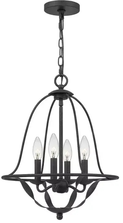 Elstead Lighting Bradbury függőlámpa 4x40 W szürke/hamvas QZ-BRADBURY-4P-GK